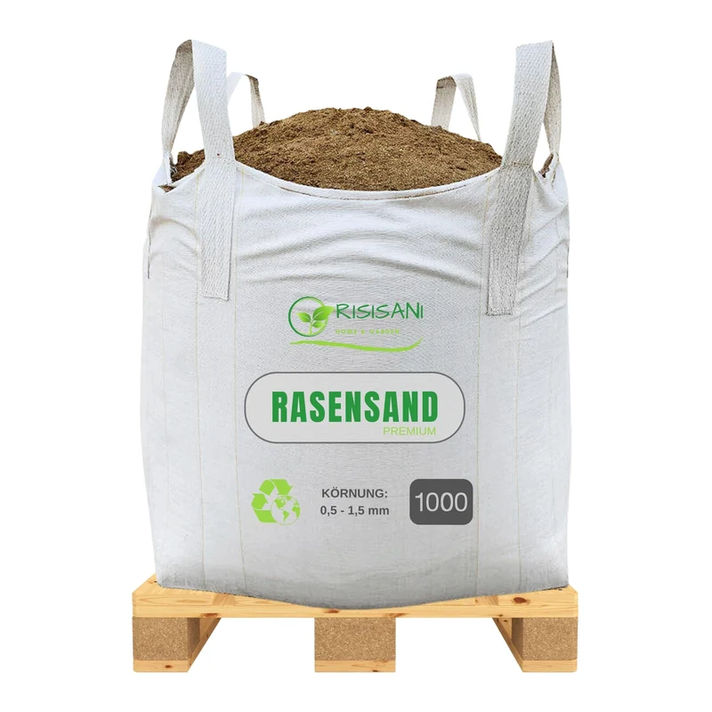 RISISANI Premium lawn sand 1000 kg | Quartz sand with grain size 0.5-1.5 mm