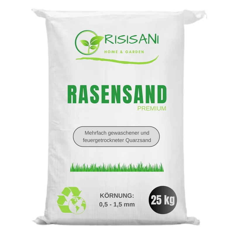 RISISANI Premium lawn sand 25 kg | Quartz sand with grain size 0.5-1.5 mm