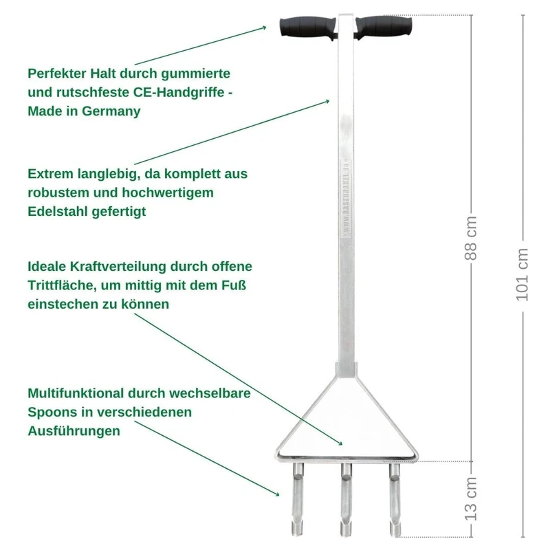RISISANI Premium hand aerator L-101 in stainless steel
