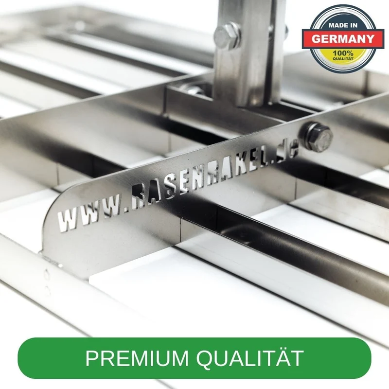 RISISANI Premium Rasenrakel L-80 in stainless steel