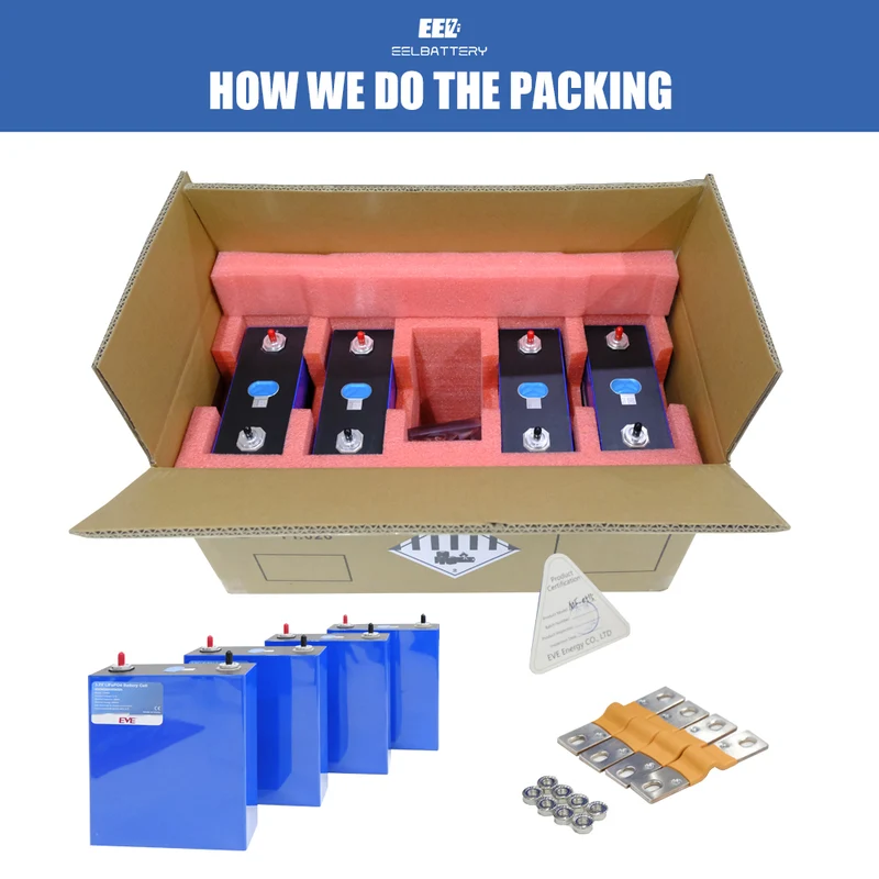 4PCS 3.2V EVE 280Ah lf280k V3 Grade A LiFePO4 Battery Cells China Shipping