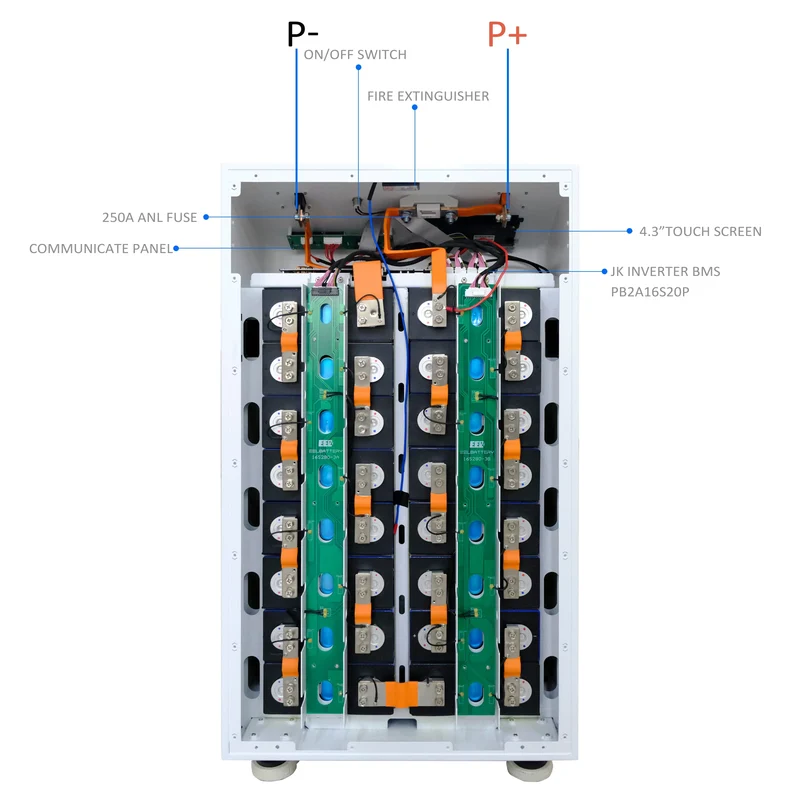 EU Stock-EEL 48V 16S DIY 280 Vertical DIY Battery Box Kits with V15 JK Inverter BMS and Wheels Free Shipping& Free Tax& With Cells