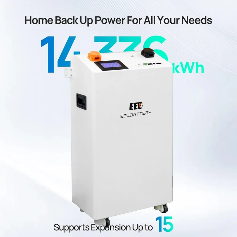EU Stock-EEL 48V 16S DIY 280 Vertical DIY Battery Box Kits with V15 JK Inverter BMS and Wheels Free Shipping& Free Tax& With Cells