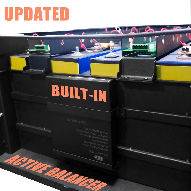 EEL 48V 16S V5 DIY Battery Server Rack Box Kits with Bluetooth Seplos BMS Energy Storage Stackable EU Shipping