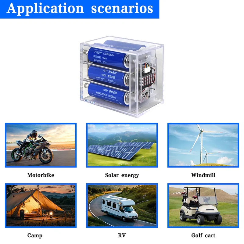 12V Yinlong 40Ah LTO Battery 40Ah Battery Pack 6S1P Ingebouwde Balancer Cycle Life 20000 Free Shipping & Free Tax & With Cells