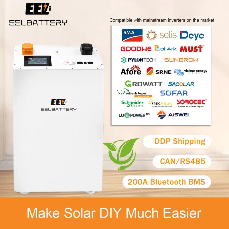 EU Stock-EEL 48V 16S DIY Vertical JK V3 Box DIY Battery Kits with JK V19 Inverter BMS and Wheels Free Shipping & Free Tax & With Cells Pre-sale
