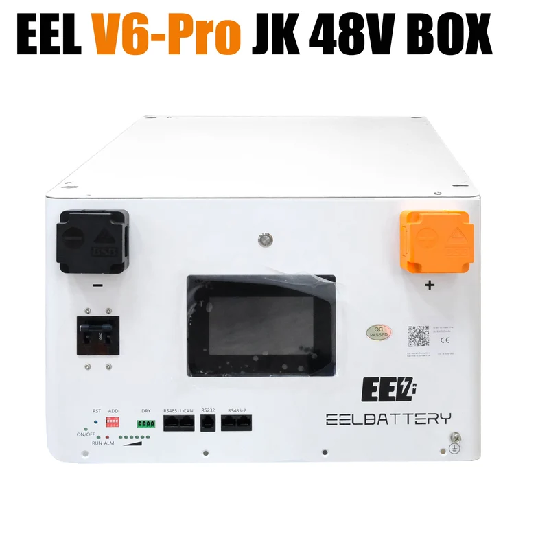 EEL 48V 16S V6-Pro JK Battery Stackable Box DIY Kits with 200A JK V19 BMS Energy Storage System