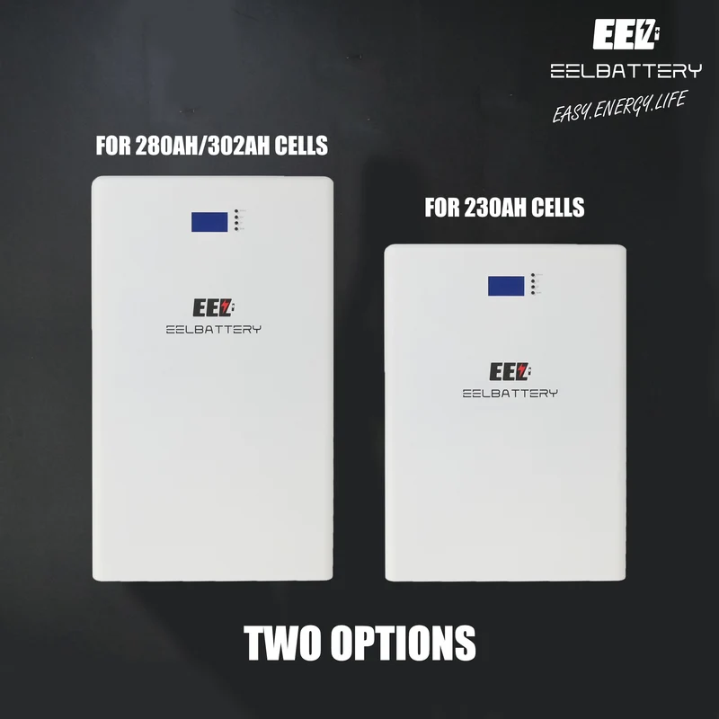 48V DIY Power Wall Mount Kits Built-in Smart 200A Seplos Bluetooth BMS Vertical Box 15kwh Home Energy Storage