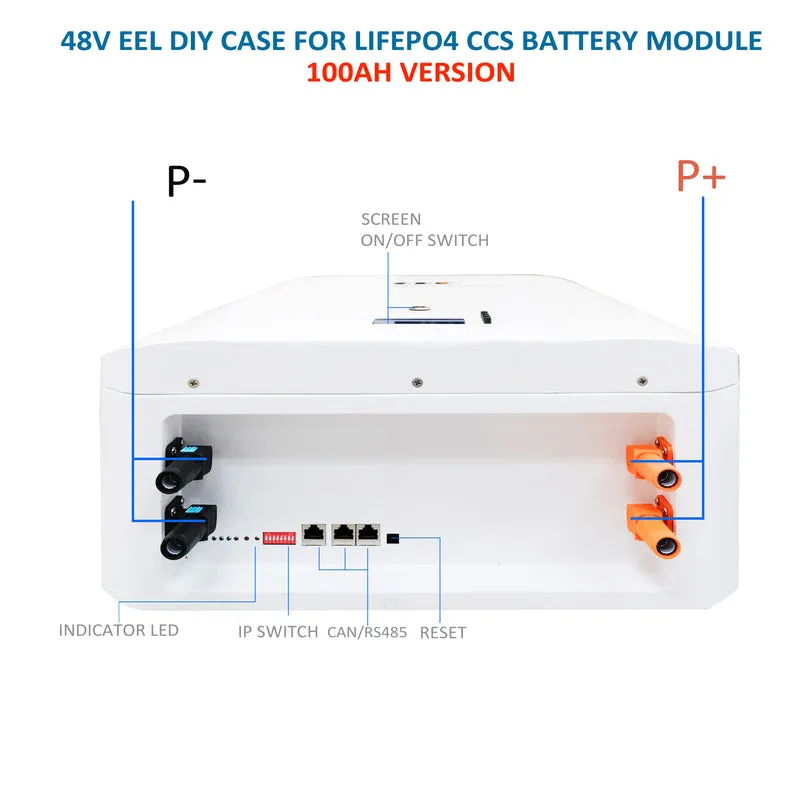 51.2v 5Kwh 100Ah LiFePO4 Battery Pack ESS Auto-Class Home Power Solar Energy Storage System EU Stock