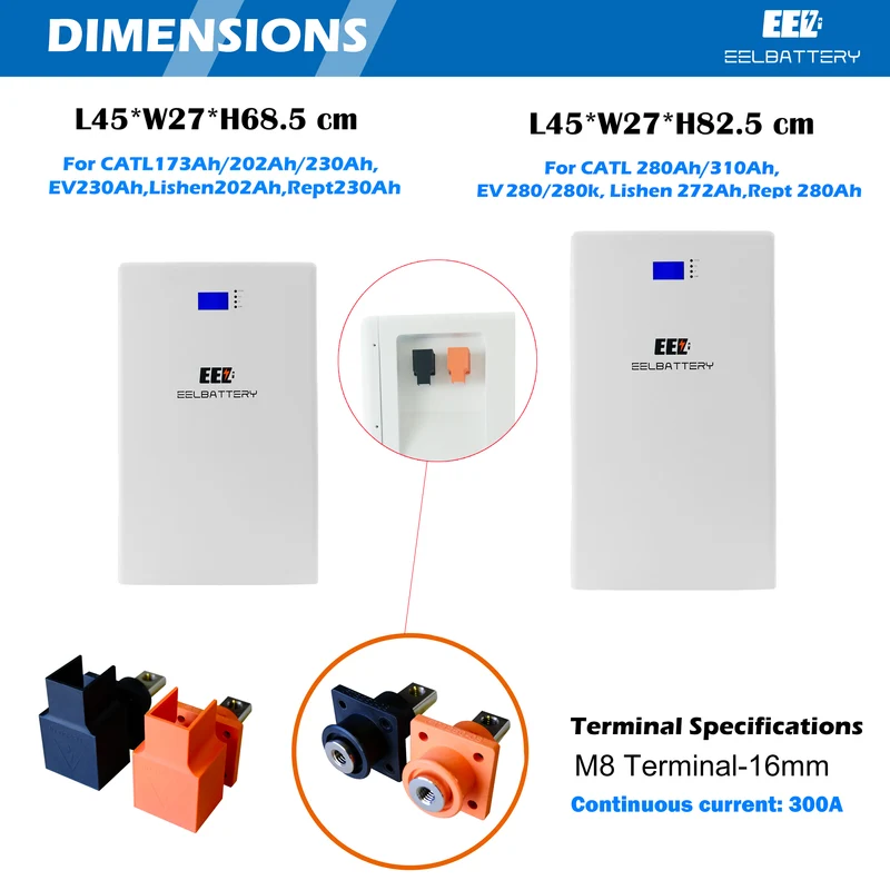 48V 17Kwh EEL Power Wall LiFePO4 Battery Pack Power Wall for Home Solar Energy Storage System