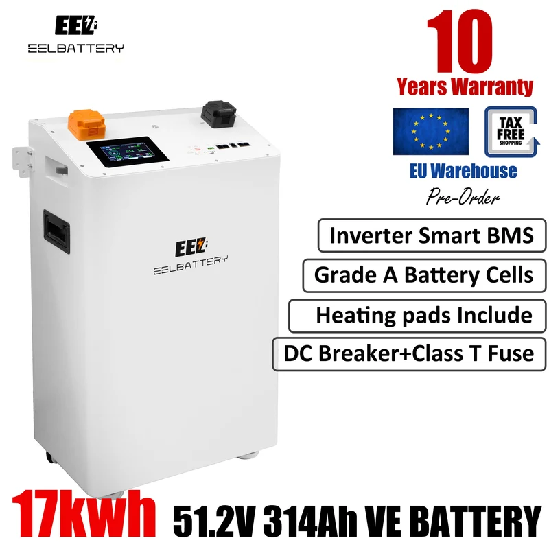 48V 17Kwh EEL Vertical LiFePO4 Battery Pack for Home Power Solar Energy Storage System