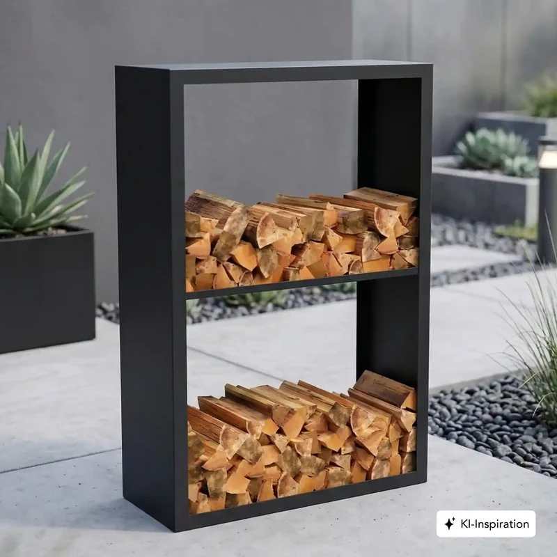 Holzlager Fremont Stahl farbig