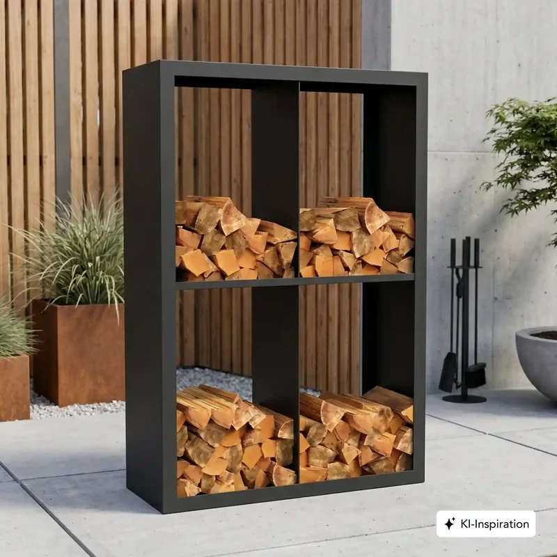 Holzlager Fremont Stahl farbig