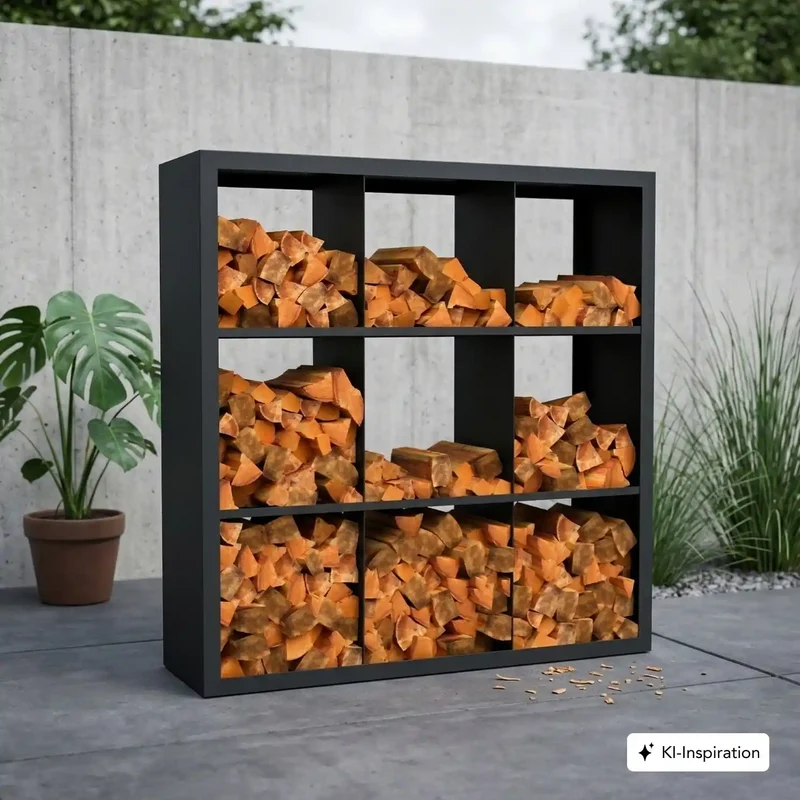 Holzlager Fremont Stahl farbig
