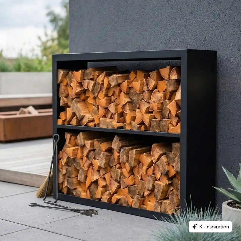Holzlager Fremont Stahl farbig