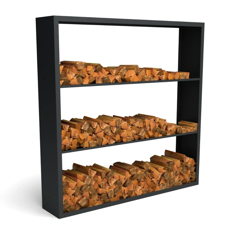 Holzlager Fremont Stahl farbig