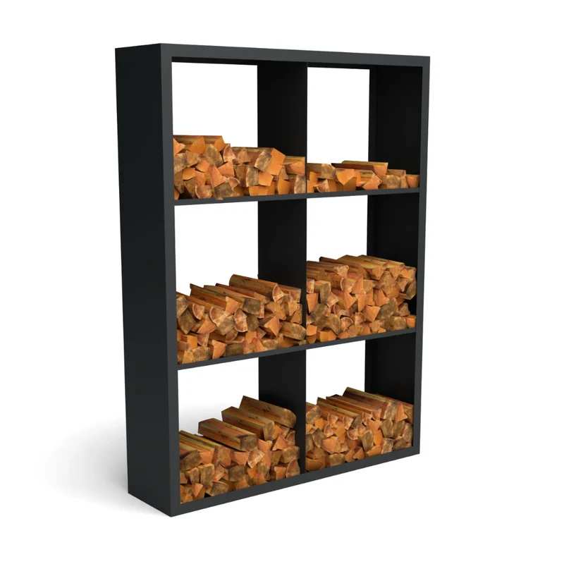 Holzlager Fremont Stahl farbig