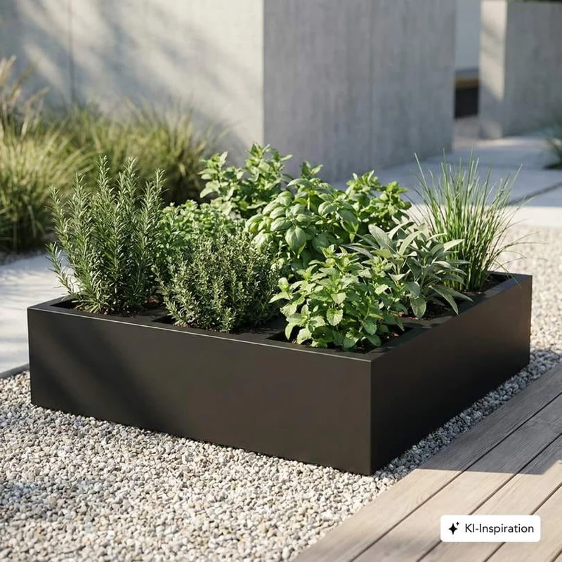 Pflanzkübel/Kräuterbeet Otis Aluminium farbig