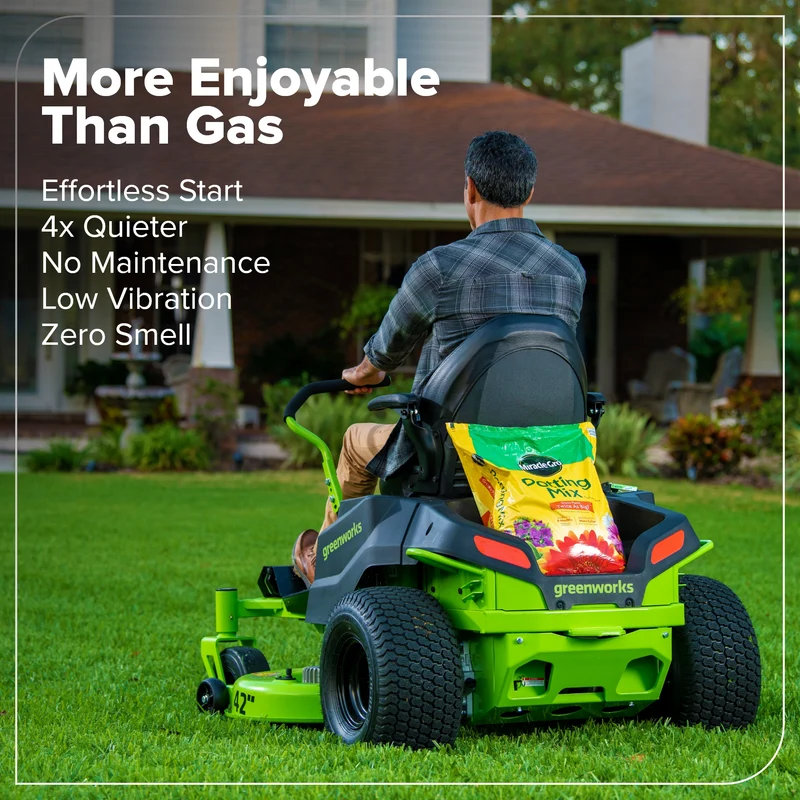 80V 42" Cordless Battery CrossoverZ Zero Turn Lawn Mower, (6) 6Ah Batteries and 600W Wall Charger, CRZ4282