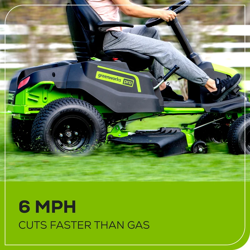 60V 42" Cordless Battery CrossoverT Riding Lawn Mower, (6) 8.0 Ah Batteries and 600W Wall Charger, CRT4262