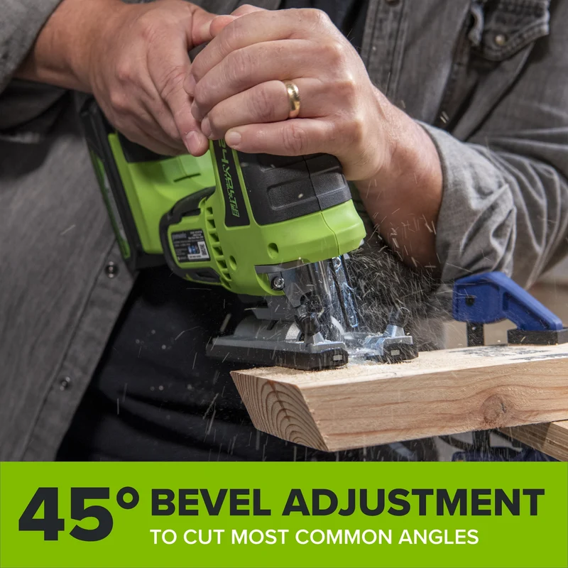 24V Cordless 280 in-lbs Drill/Driver Power Tool 3PC Combo Kit w/ 6-1/2" Circular Saw & 3000SPM Jig Saw: (1) 2.0Ah USB-C Battery & Charger, (1) 3' 100W USB-C Cable