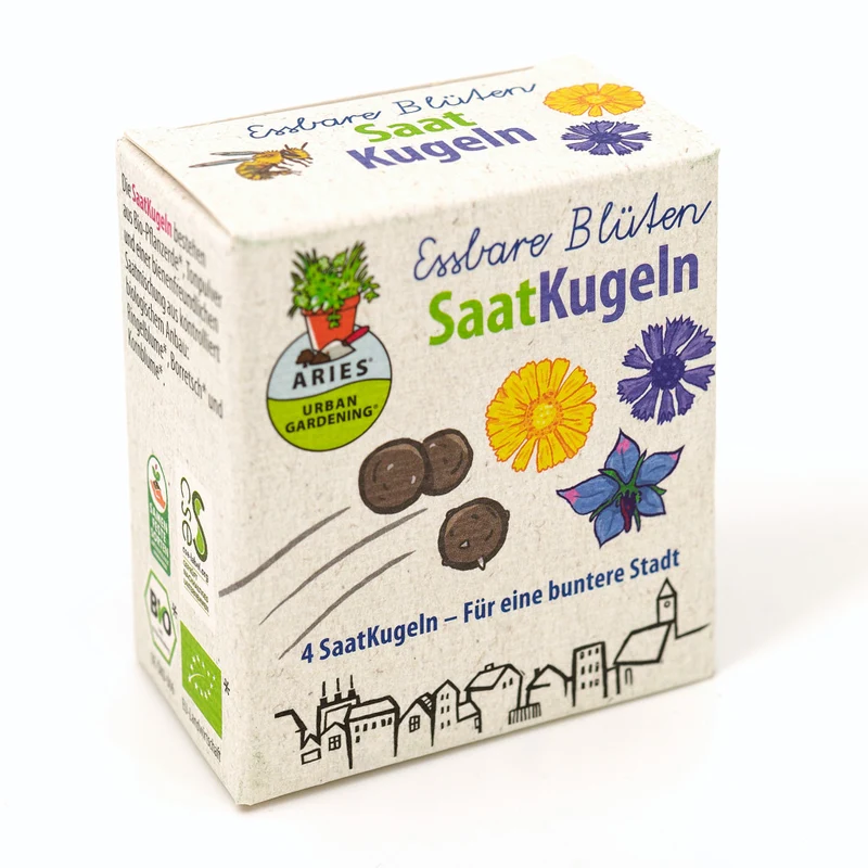 Bio-Saatkugeln Essbare Blüten