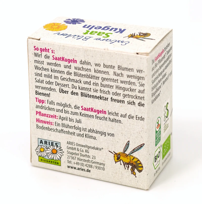 Bio-Saatkugeln Essbare Blüten