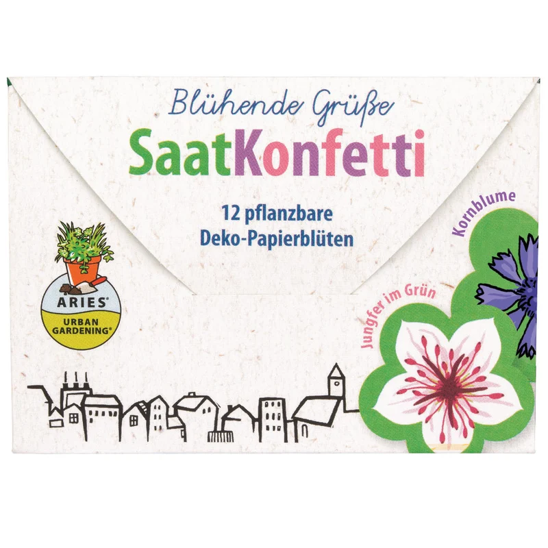 Bio-Saatkonfetti Blühende Grüße