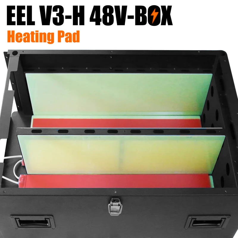 EEL 48V 16S V5 Server Rack Battery DIY Box Kits with Bluetooth Seplos BMS Home Energy Storage Stackable Type