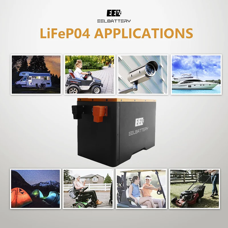 12V LiFePO4 Battery DIY Kit with JK 200A JK BMS 2A Balance,250A Class-T Fuse for Golf Cart,RV,EV Applications