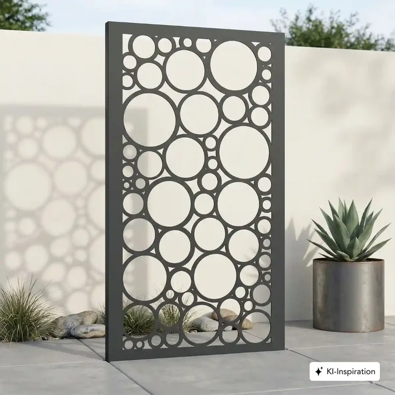 Sichtschutz Aluminium Circles