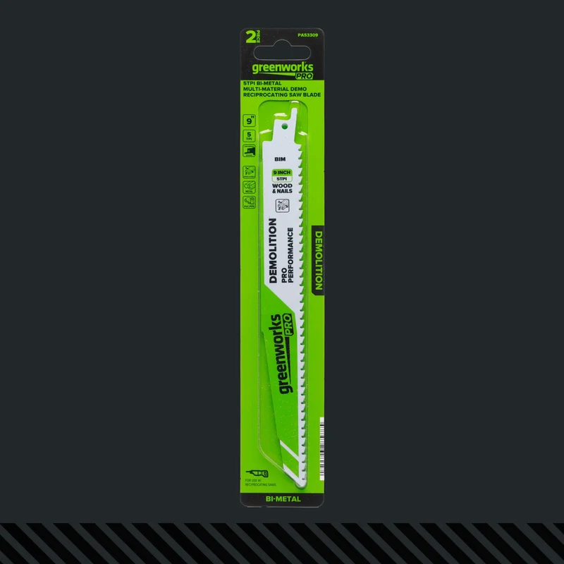Pro 2-PC 9 in. 5TPI Recip Saw Bi-Metal Blades