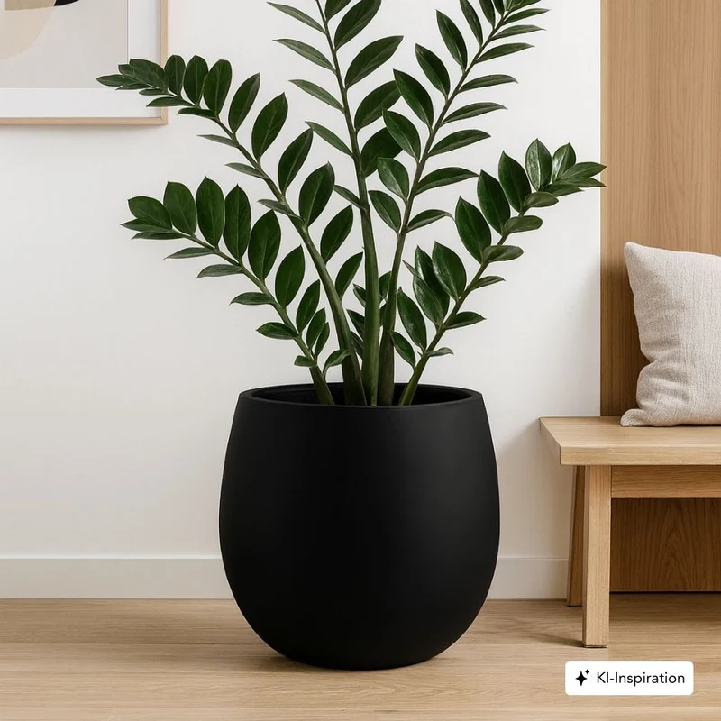 Bundle: Fiberglas matt Pflanzkübel "SALEM" Schwarz