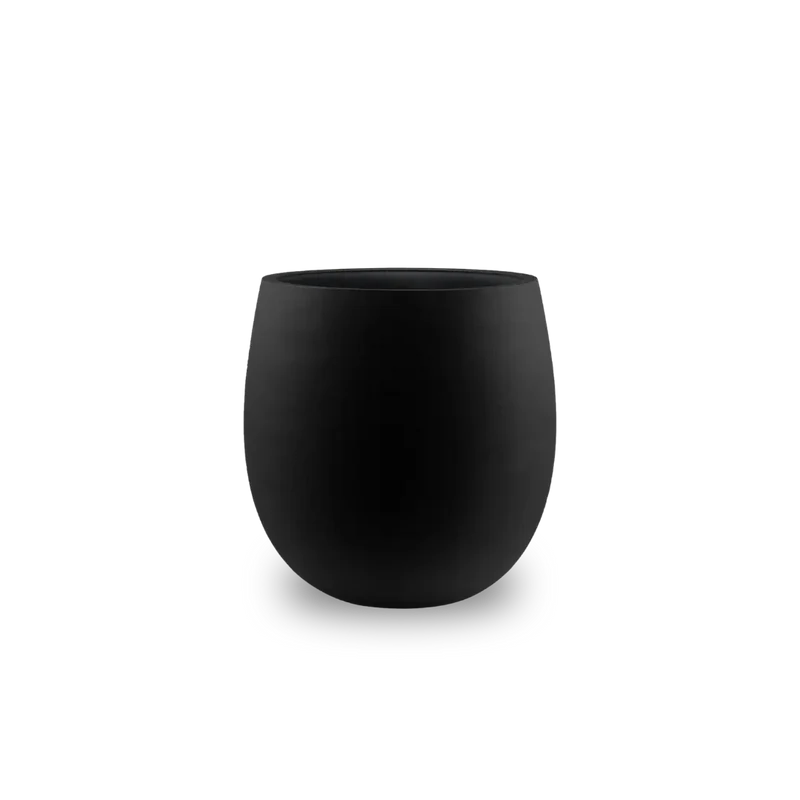 Bundle: Fiberglas matt Pflanzkübel "SALEM" Schwarz