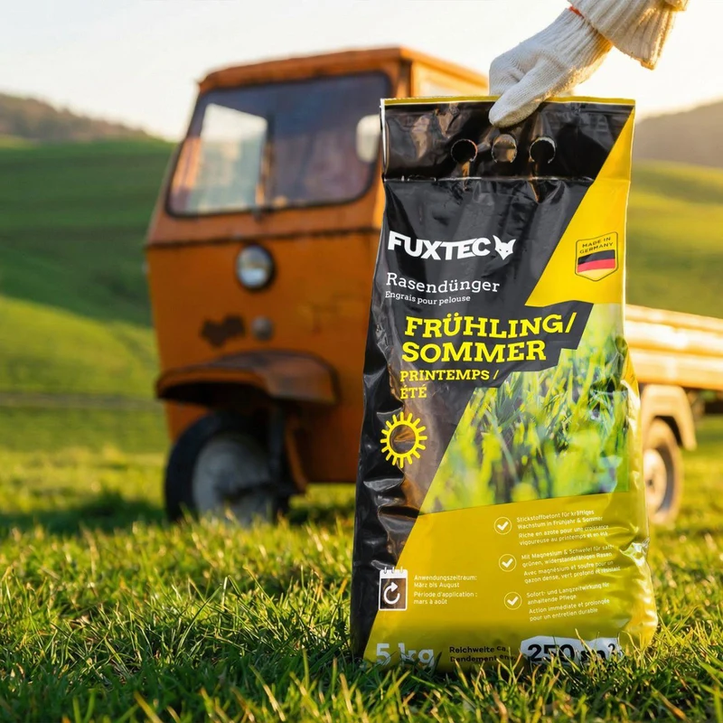 FUXTEC Rasendünger Frühjahr/Sommer FX-RDFS20 20kg für 1000qm