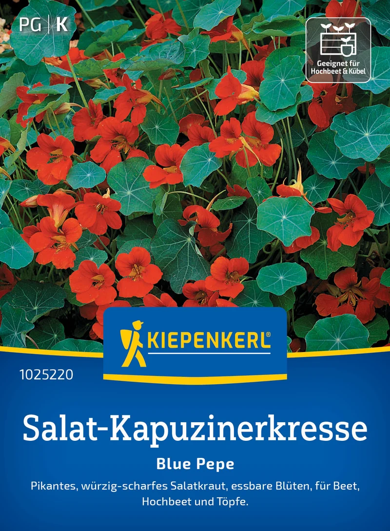 Salat-Kapuzinerkressesamen Blue Pepe