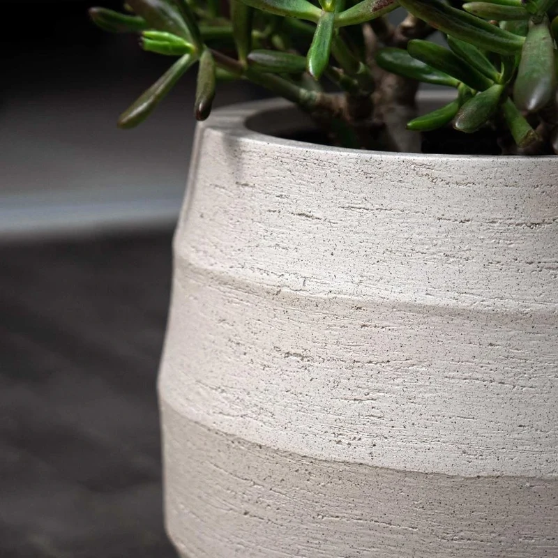 Pflanzkübel Rulo Lehmoptik Curved