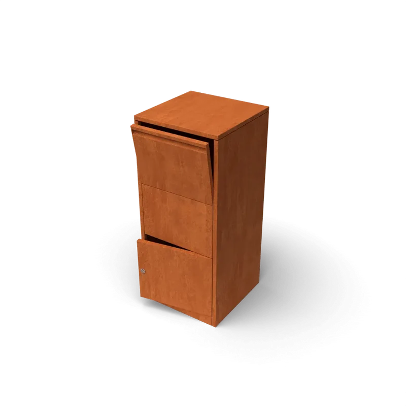 Standbriefkasten Pine Cortenstahl