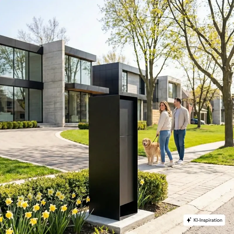 Standbriefkasten Baker Stahl farbig