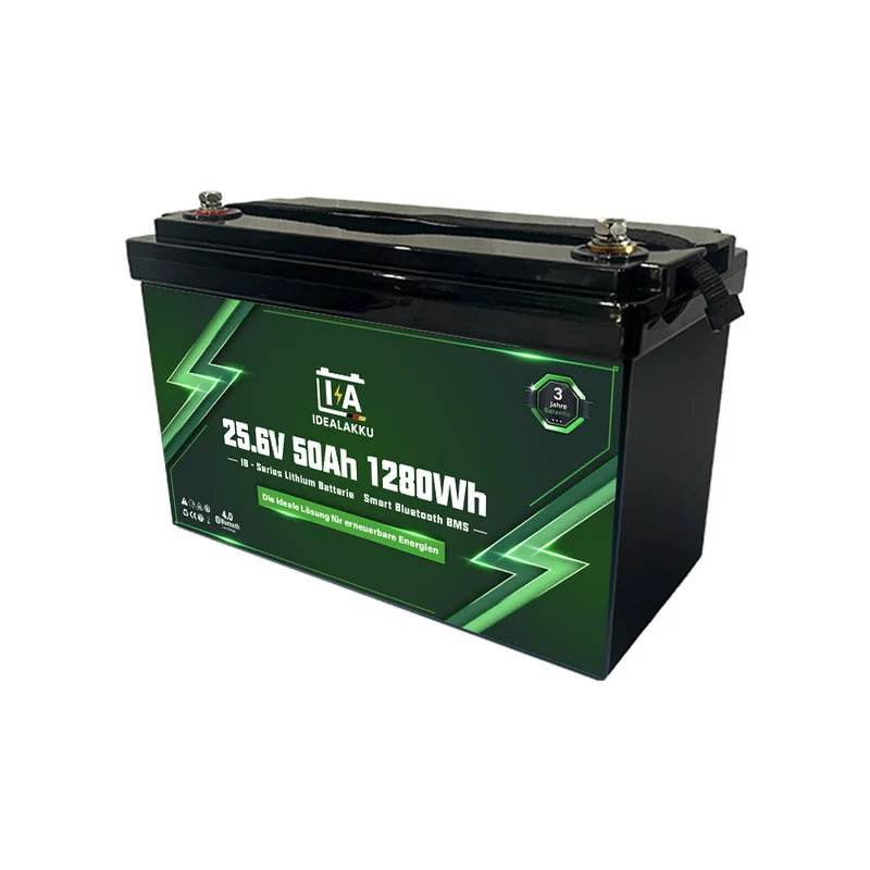 Batterie Lithium LiFePO4 24V 50Ah IDEALAKKU IB-24-50 Bluetooth BMS intégré – Remplacement AGM Gel