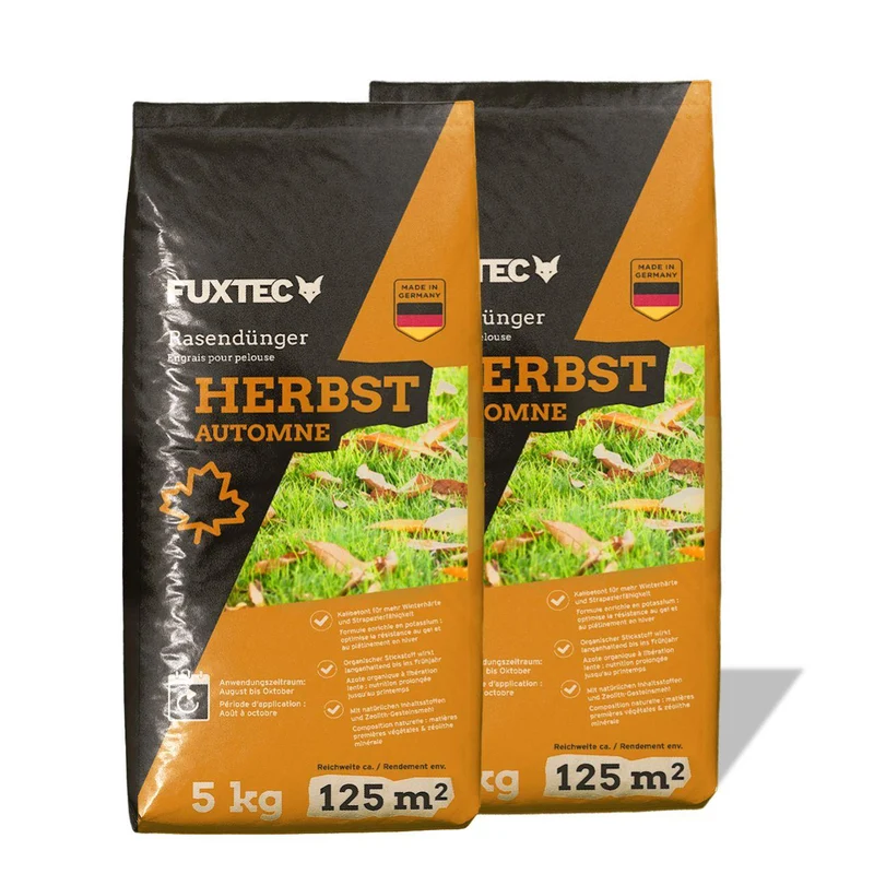 FUXTEC Herbstrasendünger FX-RDH10 10kg für 500m²
