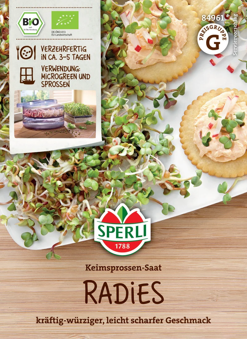 BIO Keimsprossen-Saat Radies