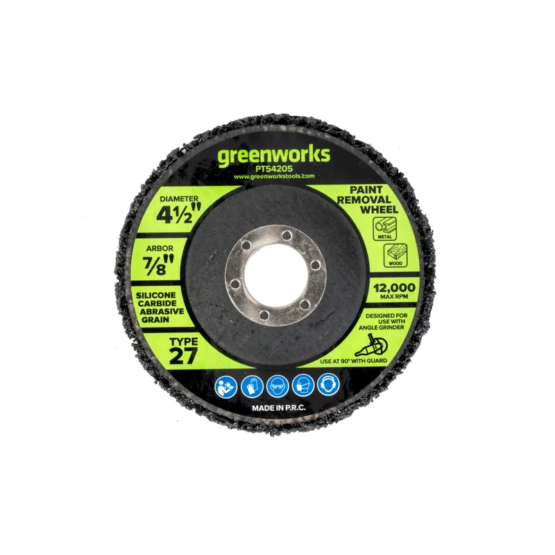 4-1/2" Paint Removal Wheel for Angle Grinder, Silicone Carbide Abrasive Grain, Type 27