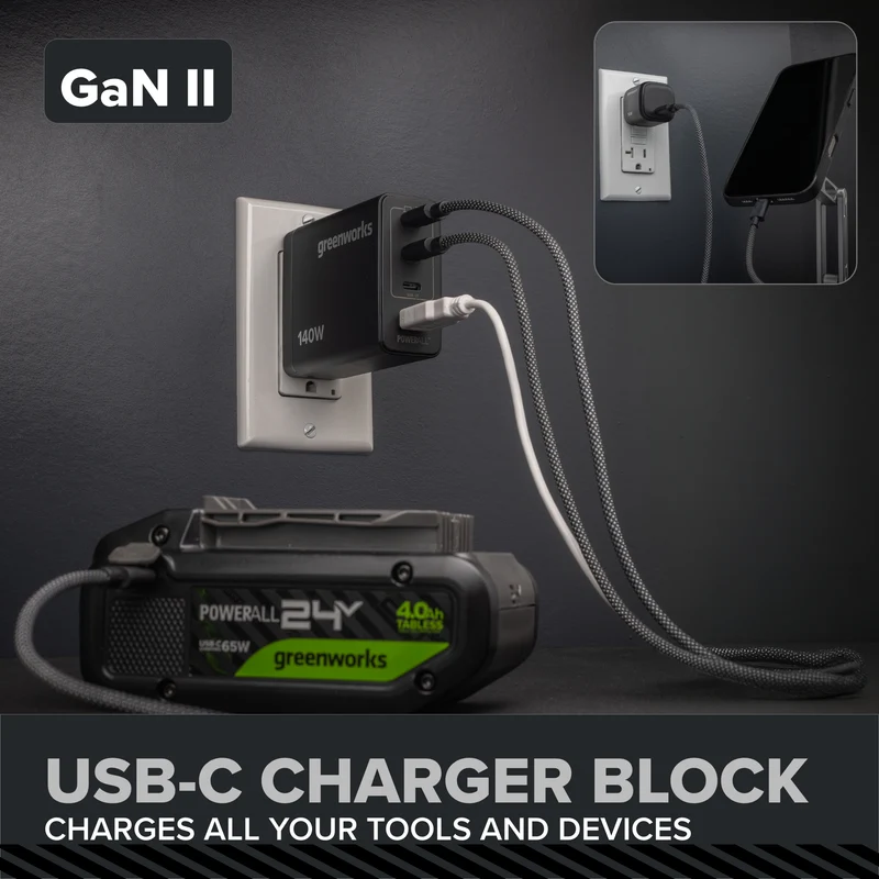 24V PowerAll Pro 530 in-lb Drill Driver and 2,200 in-lb Impact Driver Combo Kit, with (2) 2.0 Ah Batteries, 65W Charger, 3' Cable, Belt Clips, and Carrying Bag