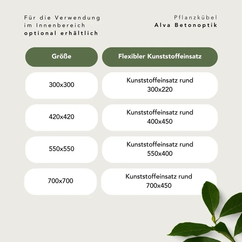 Pflanzkübel Alva Betonoptik