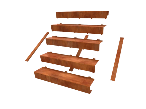 Treppe Redway Cortenstahl