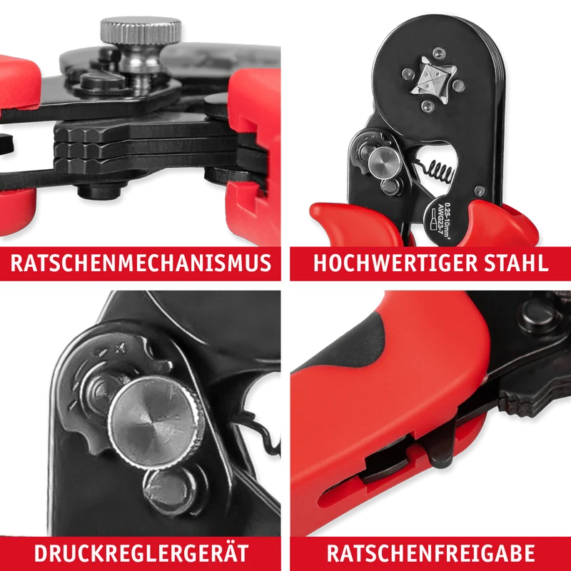 Crimpzange mit 1800-tlg. Aderendhülsen-Set