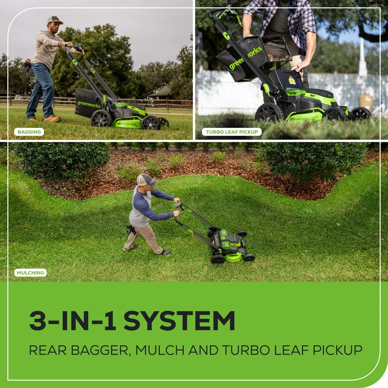 80V 25" Cordless Battery Dual Blade Self-Propelled Mower and 730 CFM Blower Combo Kit: (1) 4.0 Ah Battery and (1) Rapid Charger