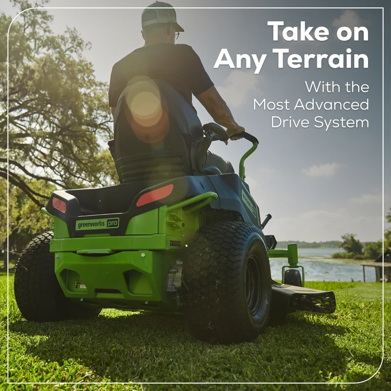 RENEWED 60V 42" Electric CrossoverZ Zero Turn Mower with (6) 8 Ah Batteries and (3) Dual-Port Turbo Chargers, CRZ4261