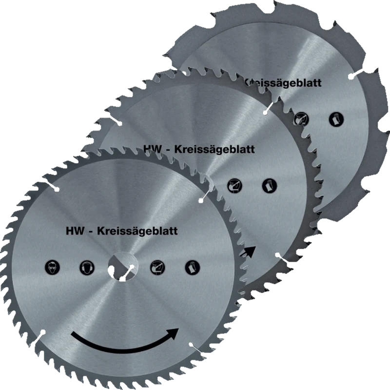 Hartmetall Sägeblatt-Set